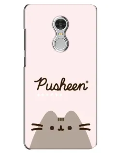 Чехол для Xiaomi Redmi 5 с картинкой «Pusheen логотип»