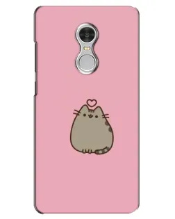 Чехол для Xiaomi Redmi 5 с картинкой «Pusheen сердце»
