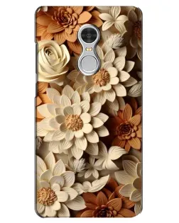 Чохол для Xiaomi Redmi 5 з картинкою «Бежевий флористичний декор» Чохол для Xiaomi Redmi 5 з картинкою «Бежевий флористичний декор»