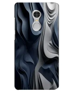 Чохол для Xiaomi Redmi 5 з картинкою «Об'ємні сині складки»