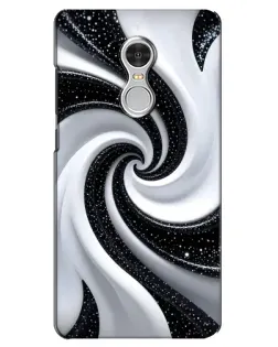 Чохол для Xiaomi Redmi 5 з картинкою «Чорно-біла спіраль»