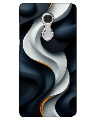 Чохол для Xiaomi Redmi 5 з картинкою «Об'ємні чорно-білі стрічки»