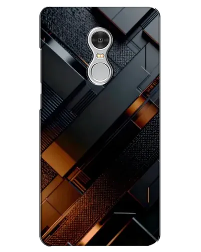 Чохол для Xiaomi Redmi 5 з картинкою «Чорні геометричні блоки»