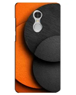 Чохол для Xiaomi Redmi 5 з картинкою «Геометрія помаранчевих кіл»