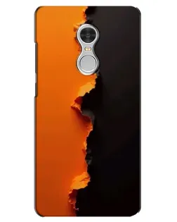 Чохол для Xiaomi Redmi 5 з картинкою «Помаранчевий розлом»