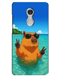 Чохол для Xiaomi Redmi 5 з картинкою «Морська капібара»
