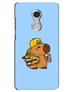 Чохол для Xiaomi Redmi 5 з картинкою «Капібара на скейті»