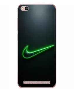 Чехол для Xiaomi Redmi 5A с картинкой «Неоновый контур Nike»