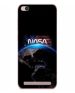 Чехол для Xiaomi Redmi 5A с картинкой «Земля из космоса NASA»