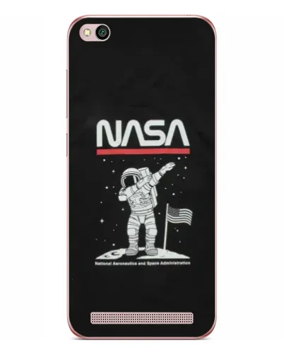 Чехол для Xiaomi Redmi 5A с картинкой «NASA — шагаем по Луне»