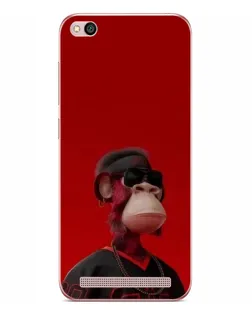 Чохол для Xiaomi Redmi 5A з картинкою «Bored Ape в червоному» Чохол для Xiaomi Redmi 5A з картинкою «Bored Ape в червоному»