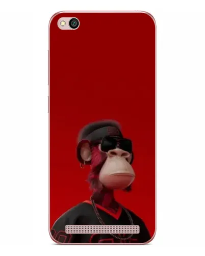 Чехол для Xiaomi Redmi 5A с картинкой «Bored Ape в красном» Чехол для Xiaomi Redmi 5A с картинкой «Bored Ape в красном»