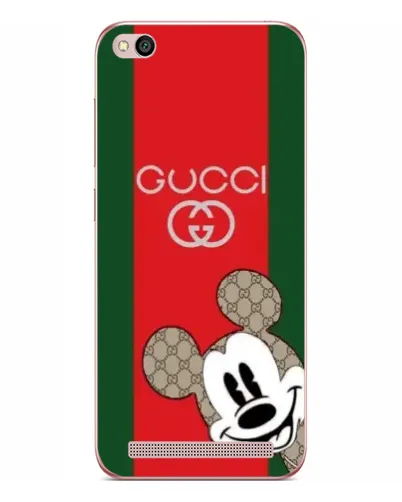 Чехол для Xiaomi Redmi 5A с картинкой «Gucci — полосы и Микки»