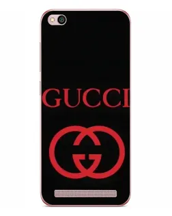 Чехол для Xiaomi Redmi 5A с картинкой «Gucci — красный логотип»