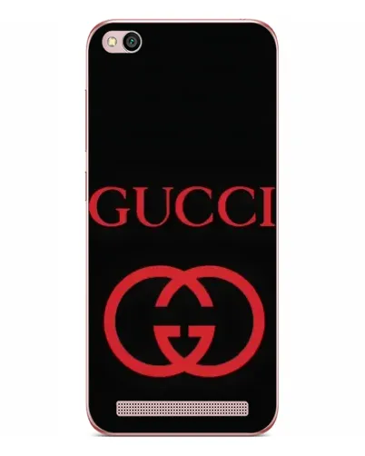 Чехол для Xiaomi Redmi 5A с картинкой «Gucci — красный логотип»