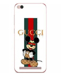 Чехол для Xiaomi Redmi 5A с картинкой «Микки Маус Gucci — полосы»
