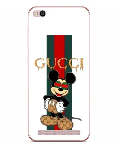 Чехол для Xiaomi Redmi 5A с картинкой «Микки Маус Gucci — полосы»