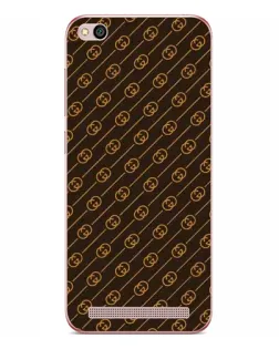 Чехол для Xiaomi Redmi 5A с картинкой «Gucci — золотые диагонали»