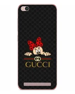 Чехол для Xiaomi Redmi 5A с картинкой «Минни Маус Gucci — черный»