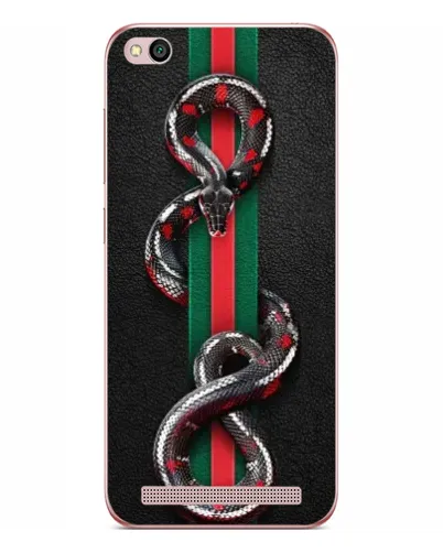 Чехол для Xiaomi Redmi 5A с картинкой «Gucci — змея на полосе» Чехол для Xiaomi Redmi 5A с картинкой «Gucci — змея на полосе»