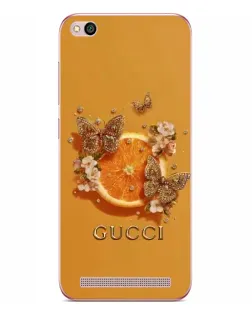 Чехол для Xiaomi Redmi 5A с картинкой «Gucci — золотые бабочки» Чехол для Xiaomi Redmi 5A с картинкой «Gucci — золотые бабочки»