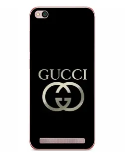 Чехол для Xiaomi Redmi 5A с картинкой «Gucci — золото на черном» Чехол для Xiaomi Redmi 5A с картинкой «Gucci — золото на черном»