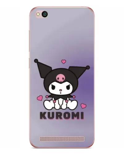 Чехол для Xiaomi Redmi 5A с картинкой «Kuromi — фиолетовый арт»