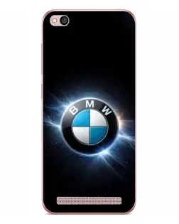 Чехол для Xiaomi Redmi 5A с картинкой «BMW — неоновое сияние»
