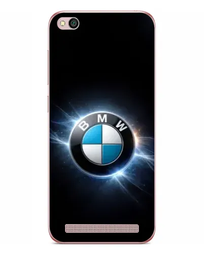 Чехол для Xiaomi Redmi 5A с картинкой «BMW — неоновое сияние»