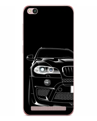 Чехол для Xiaomi Redmi 5A с картинкой «Темный силуэт BMW»