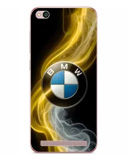 Чехол для Xiaomi Redmi 5A с картинкой «Золотистый дым BMW»