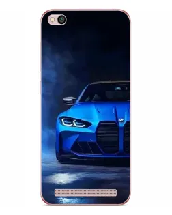 Чехол для Xiaomi Redmi 5A с картинкой «Голубая BMW M4»