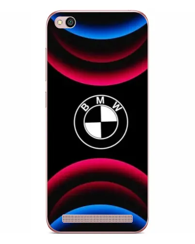 Чехол для Xiaomi Redmi 5A с картинкой «Логотип BMW и неоновые дуги»