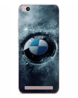 Чехол для Xiaomi Redmi 5A с картинкой «Логотип BMW — лед»