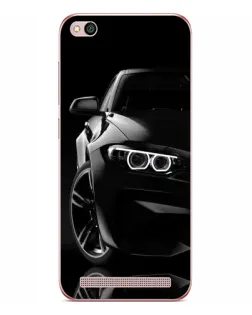 Чехол для Xiaomi Redmi 5A с картинкой «Черная BMW — профиль»