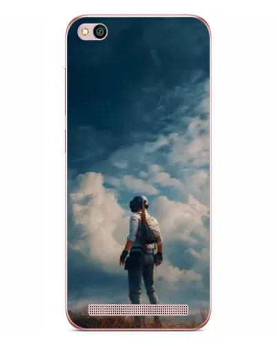 Чехол для Xiaomi Redmi 5A с картинкой «Герой PUBG на скале»