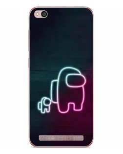 Чехол для Xiaomi Redmi 5A с картинкой «Among Us неон-арт»