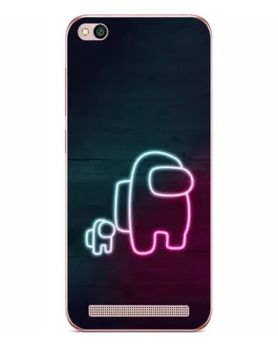 Чехол для Xiaomi Redmi 5A с картинкой «Among Us неон-арт»