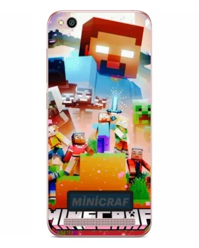 Чохол для Xiaomi Redmi 5A з картинкою «Minecraft герої гри» Чохол для Xiaomi Redmi 5A з картинкою «Minecraft герої гри»