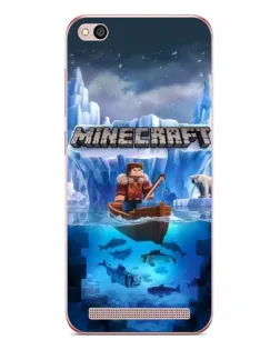 Чохол для Xiaomi Redmi 5A з картинкою «Minecraft льодянийсвіт»