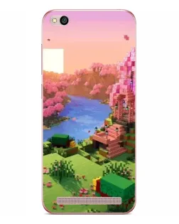 Чохол для Xiaomi Redmi 5A з картинкою «Рожеве дерево Minecraft»