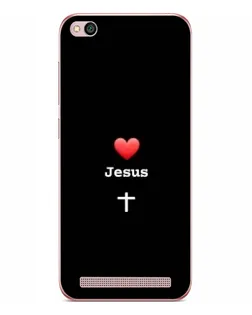 Чохол для Xiaomi Redmi 5A з картинкою «Серце - Jesus»