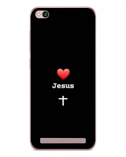 Чохол для Xiaomi Redmi 5A з картинкою «Серце - Jesus»