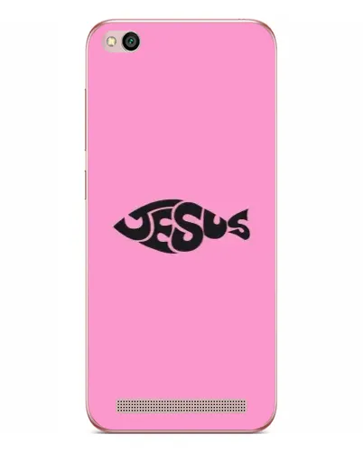Чохол для Xiaomi Redmi 5A з картинкою «Рожевий символ Jesus»