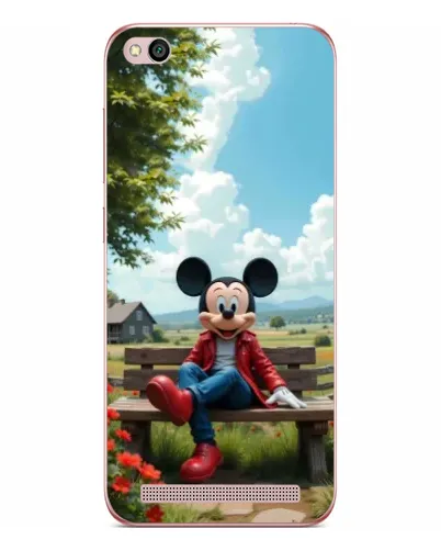 Чехол для Xiaomi Redmi 5A с картинкой «Микки на скамейке»