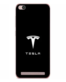 Чехол для Xiaomi Redmi 5A с картинкой «Tesla White Logo»