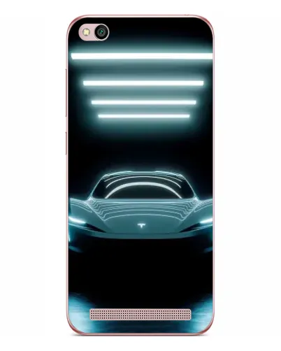 Чехол для Xiaomi Redmi 5A с картинкой «Tesla в неоне» Чехол для Xiaomi Redmi 5A с картинкой «Tesla в неоне»