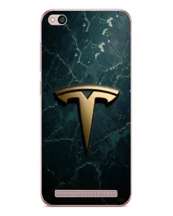 Чехол для Xiaomi Redmi 5A с картинкой «Мраморная Tesla Gold»