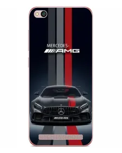 Чехол для Xiaomi Redmi 5A с картинкой «Mercedes — белый карбон»