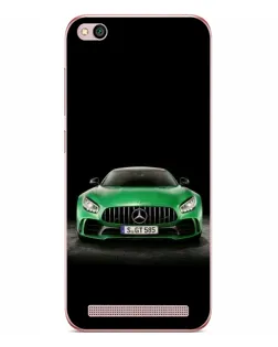 Чехол для Xiaomi Redmi 5A с картинкой «Mercedes — неоновый лого»